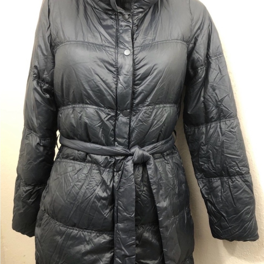 GAP Women's Black Belted Puffer Coat XXL - Picture 8 of 8